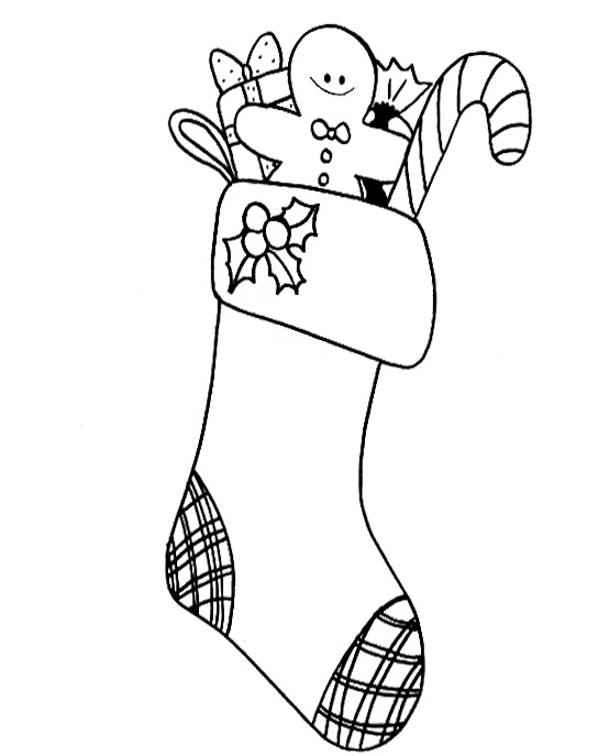 544x687 Pictures Of Stockings Christmas Coloring Pages Craft Projects