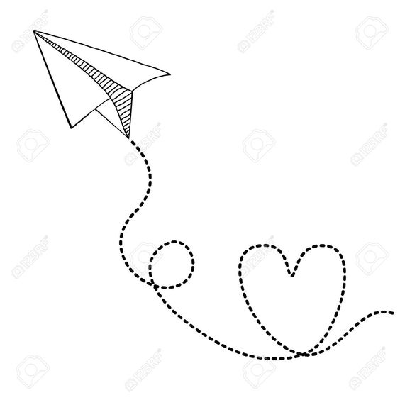 564x564 Collection Of Paper Airplane Drawing Tumblr High Quality