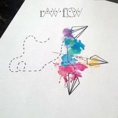 236x236 Paper Airplane Tattoo Tumblr