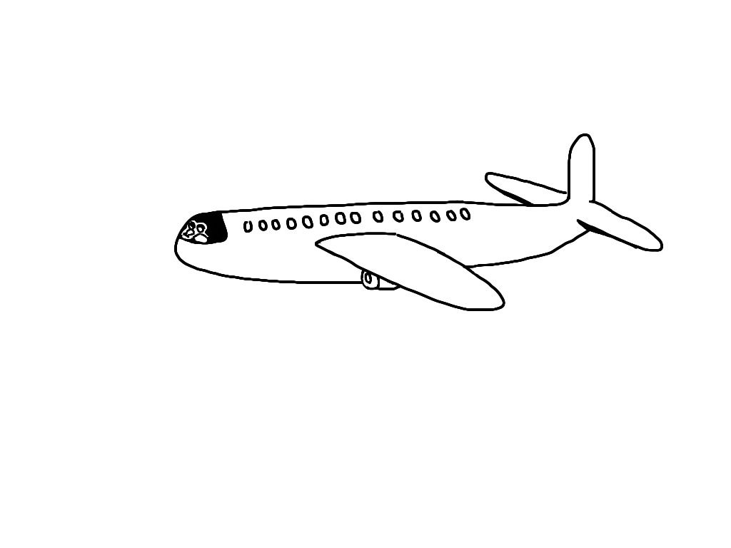 1024x768 Drawing How To Make A Simple Airplane With How To Draw A Simple