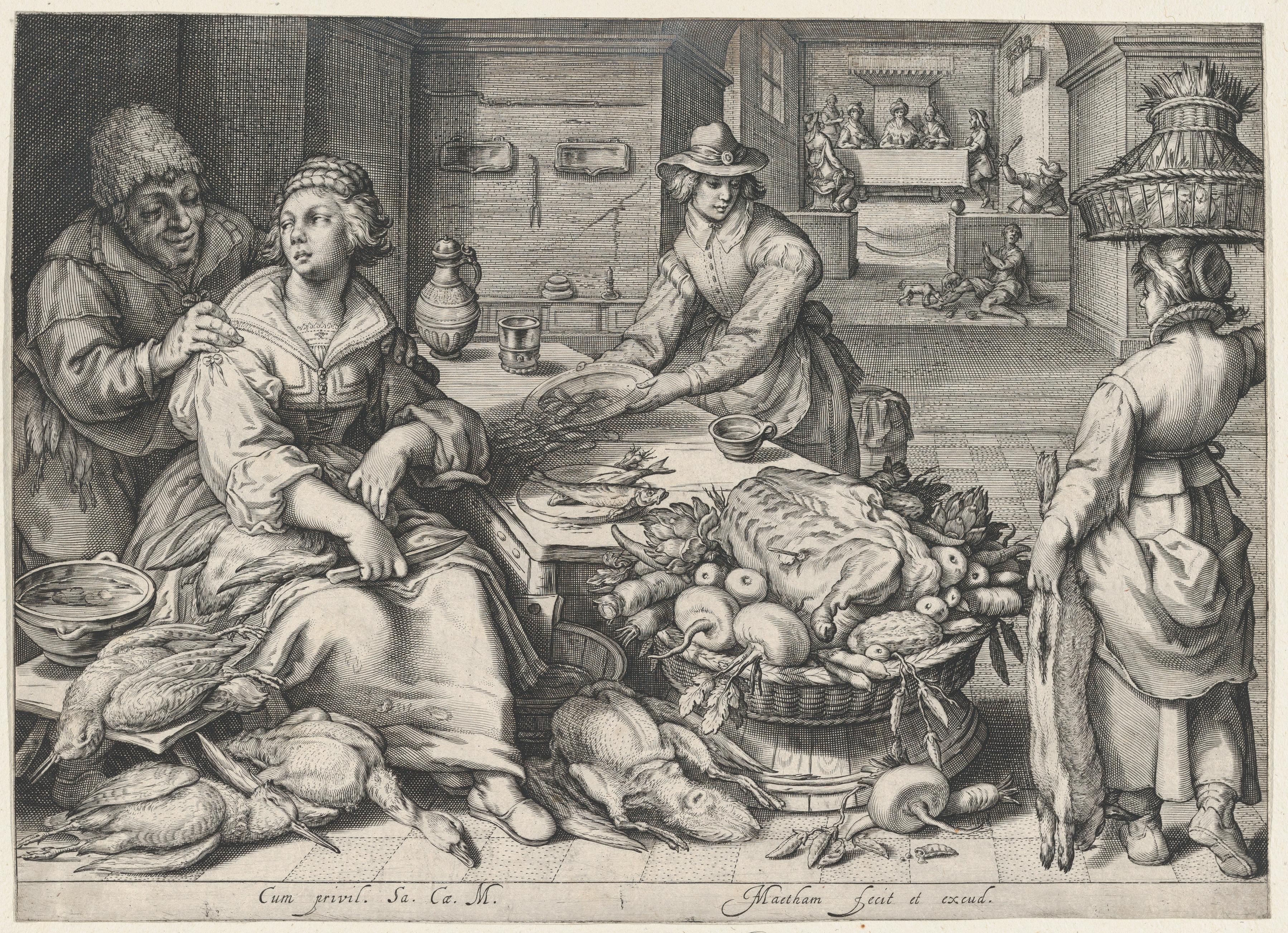 3597x2606 Filekitchen Scene With A Maid Drawing Poultry, Parable