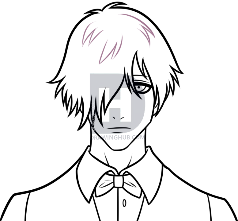 777x720 Decim From Death Parade Drawing Lesson, Step By Step, Drawing