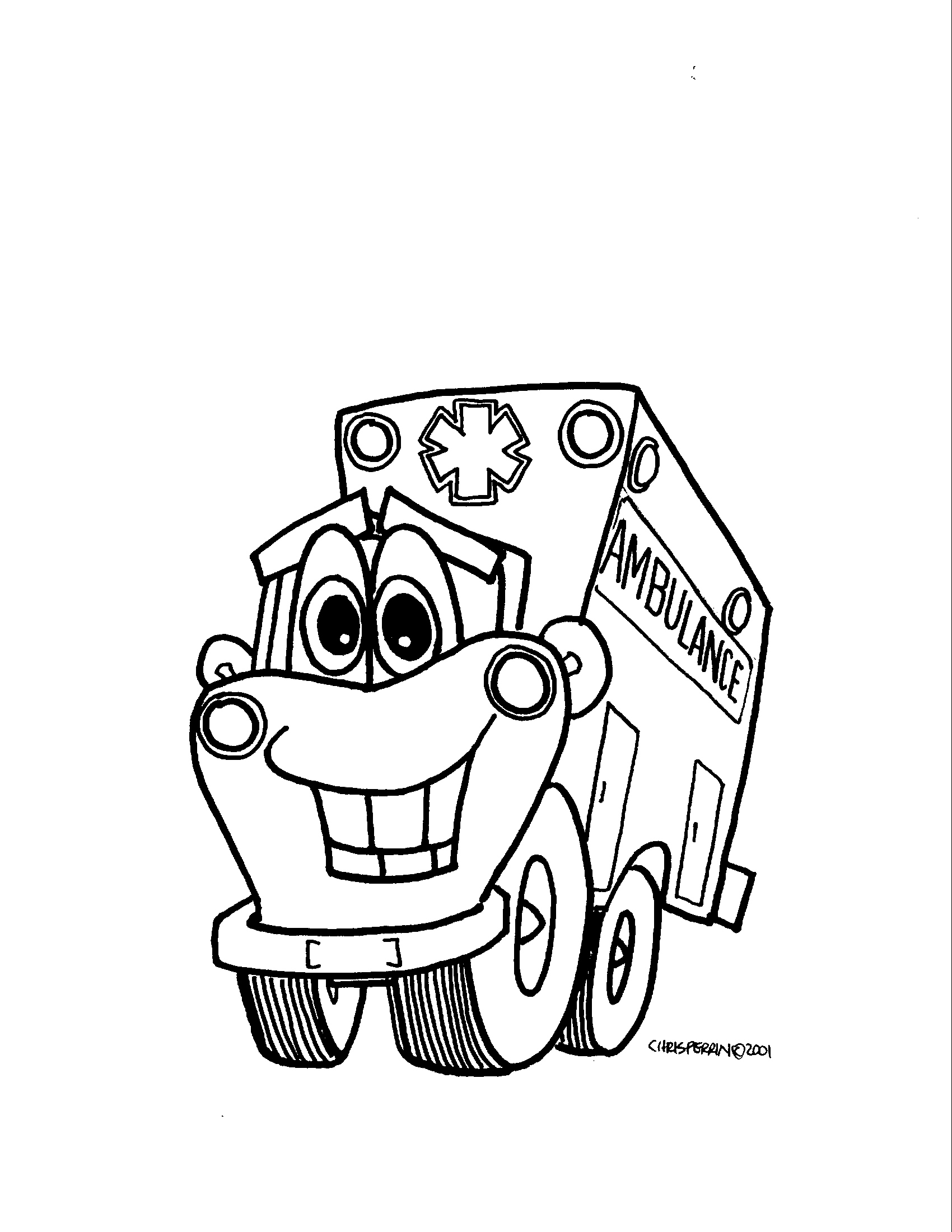 1700x2200 Old Fashioned Paramedic Coloring Pages Ornament