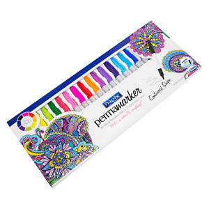 300x300 20 Pack Colour Fine Permanent Marker Pens Drawing Writing Box