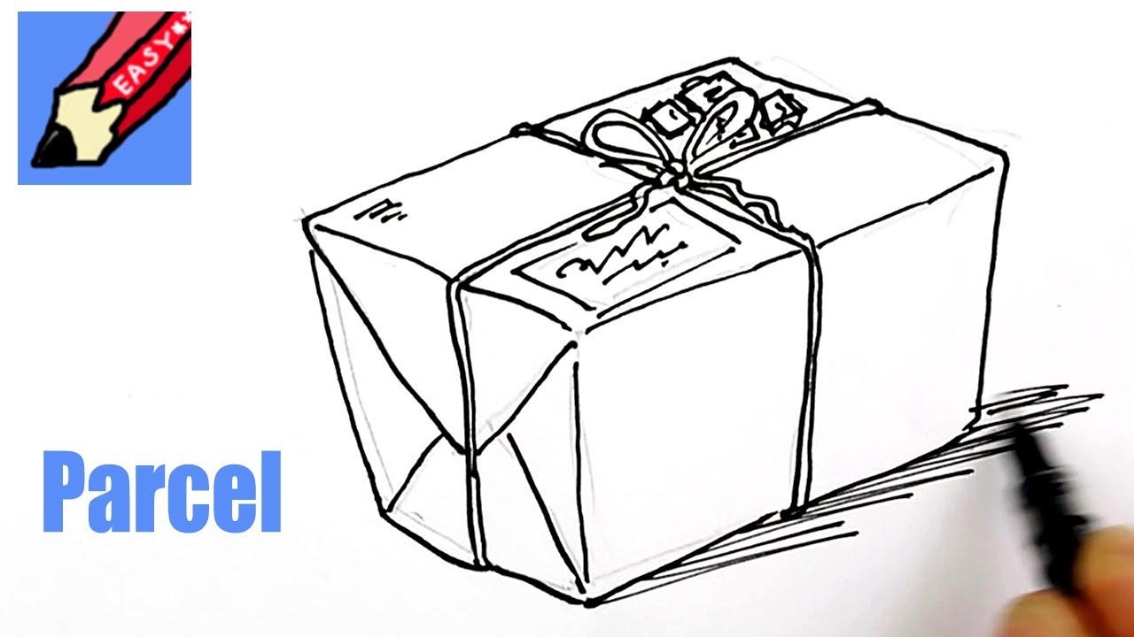 1280x720 How To Draw A Parcel Real Easy