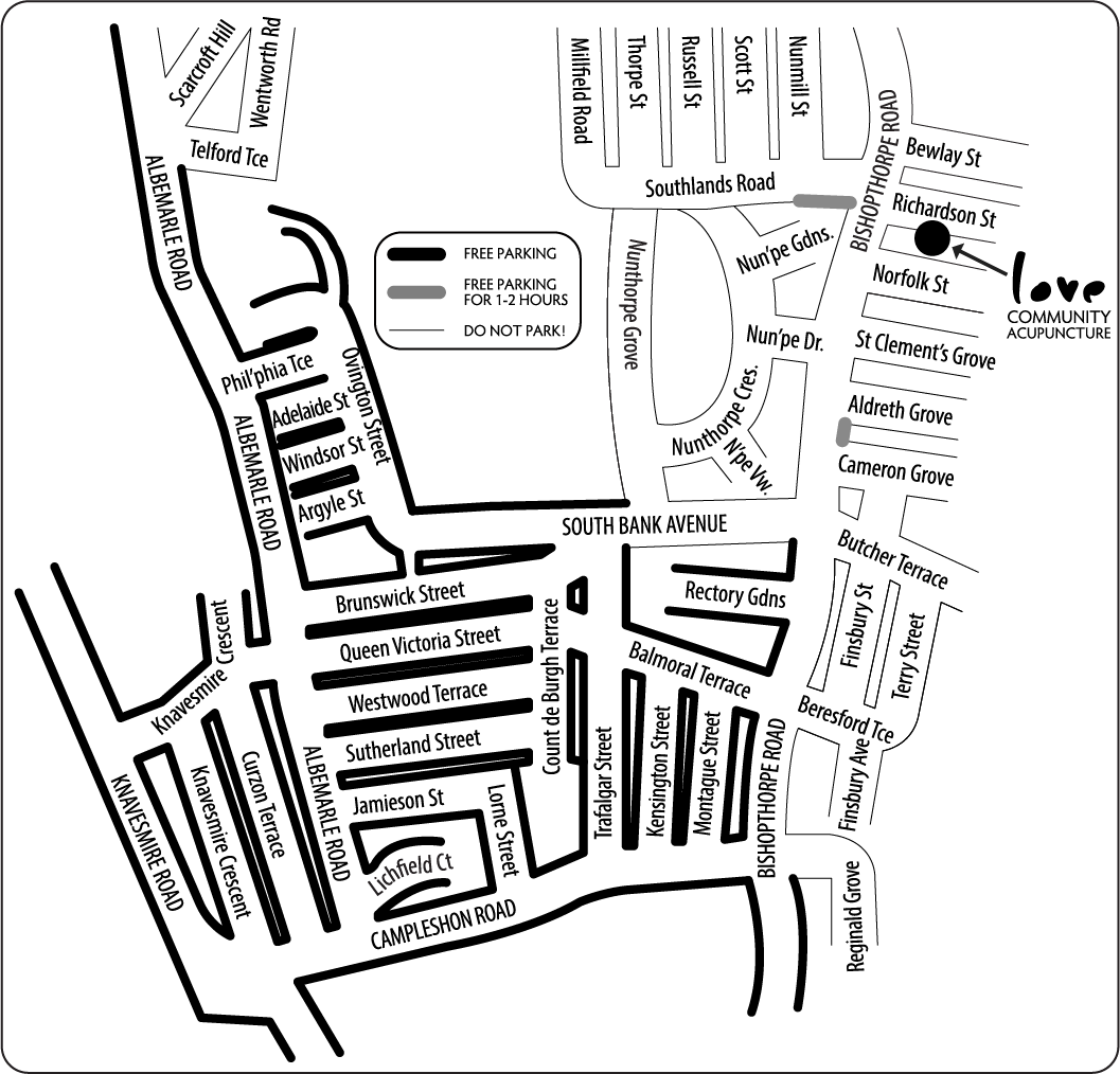 1057x1014 Parking On Bishopthorpe Road Love Community Acupuncture