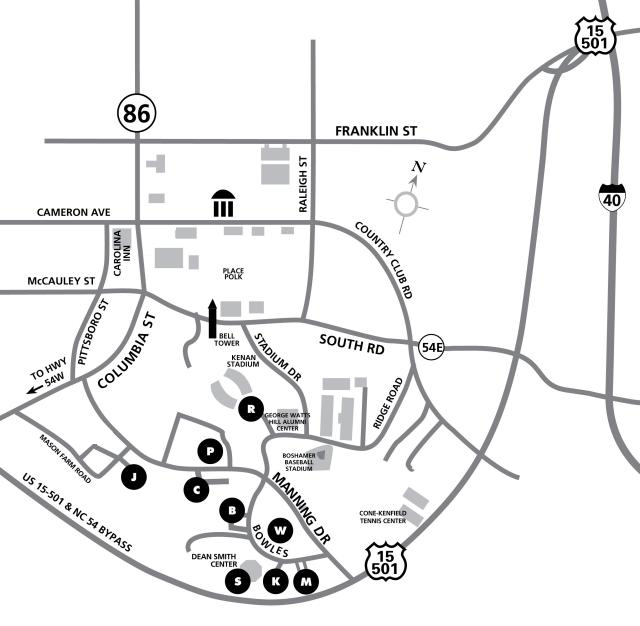 640x626 Men's Basketball Parking Map
