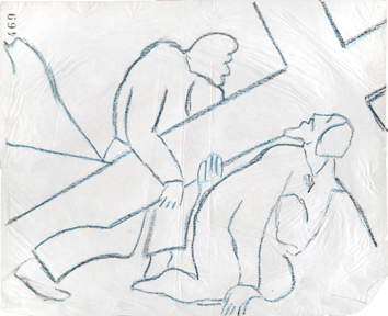 354x288 Otto Freundlich, Drawing, 1923 1925, Stained Glass Windows