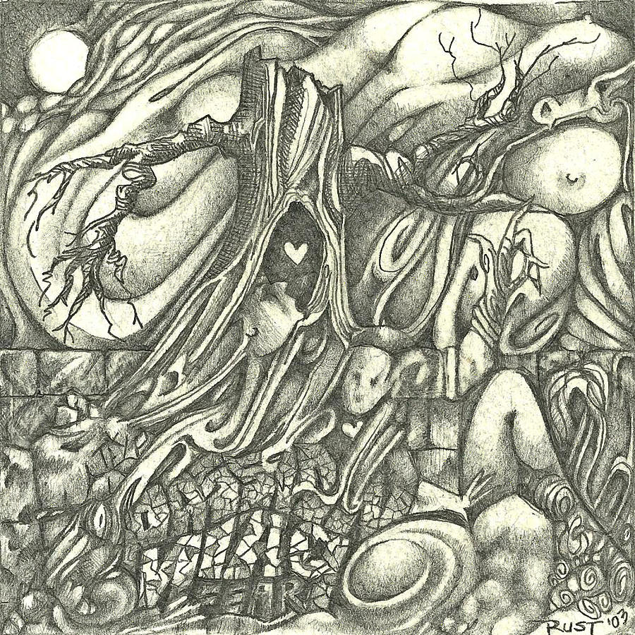 900x900 Passion Drawing By Rod Rust