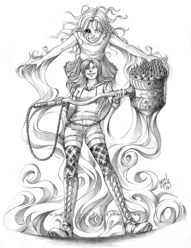 785x1017 Her Past, Her Demon By Nijuuni