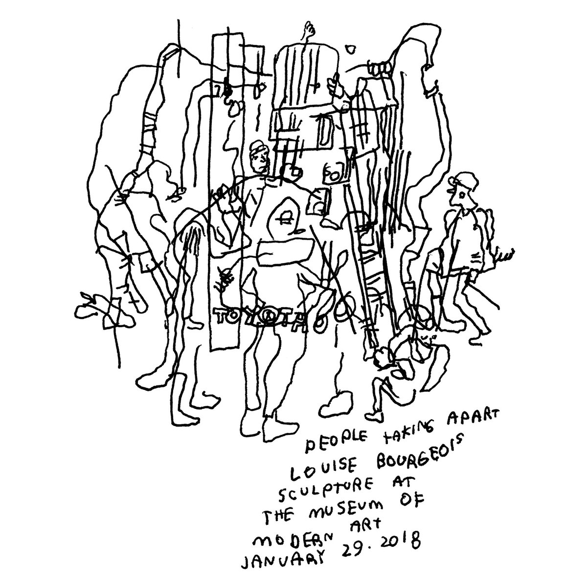 1200x1200 Jason Polan On Twitter They Were Taking The Big Louise Bourgeois