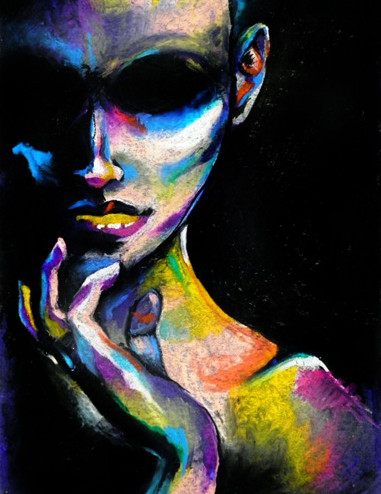 1274x1650 Colorful Pastel Drawing. My Art