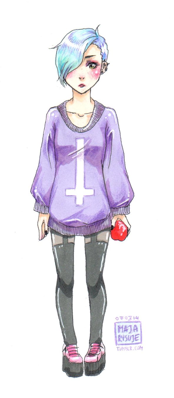 592x1347 Pastel Goth By Blossomingmay