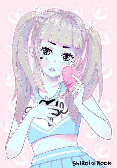 Pastel Girl Drawing