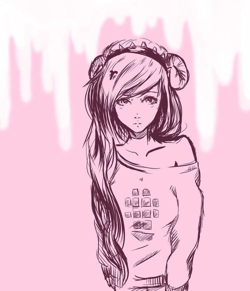 500x581 Pastel Girl Drawing Inspiration Pastels, Drawings