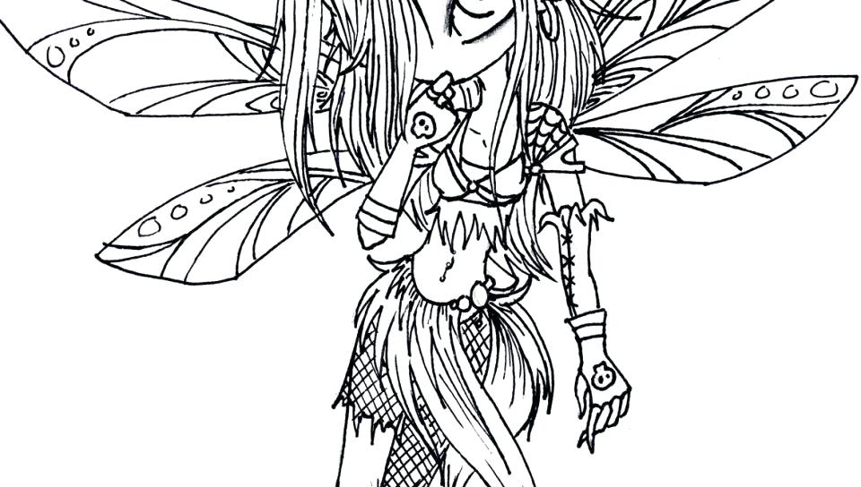960x544 Interesting Goth Coloring Pages Fairy Coloring Pages Free