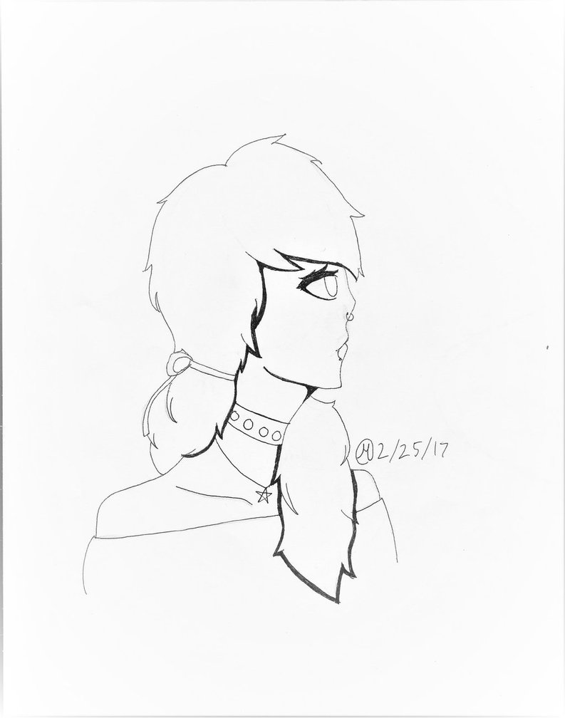 793x1008 Pastel Goth Oc Line Art By Miathevixen