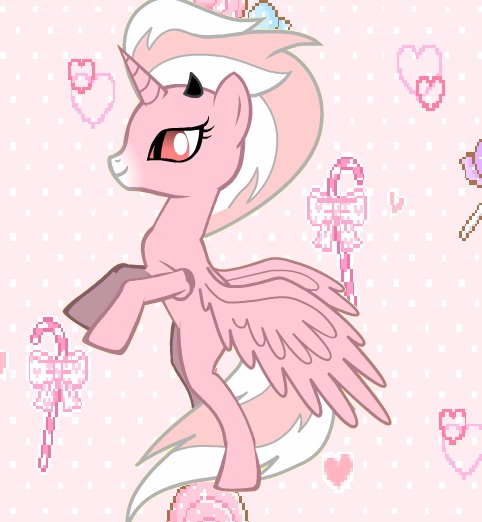 482x522 Pastel Goth Pony Oc