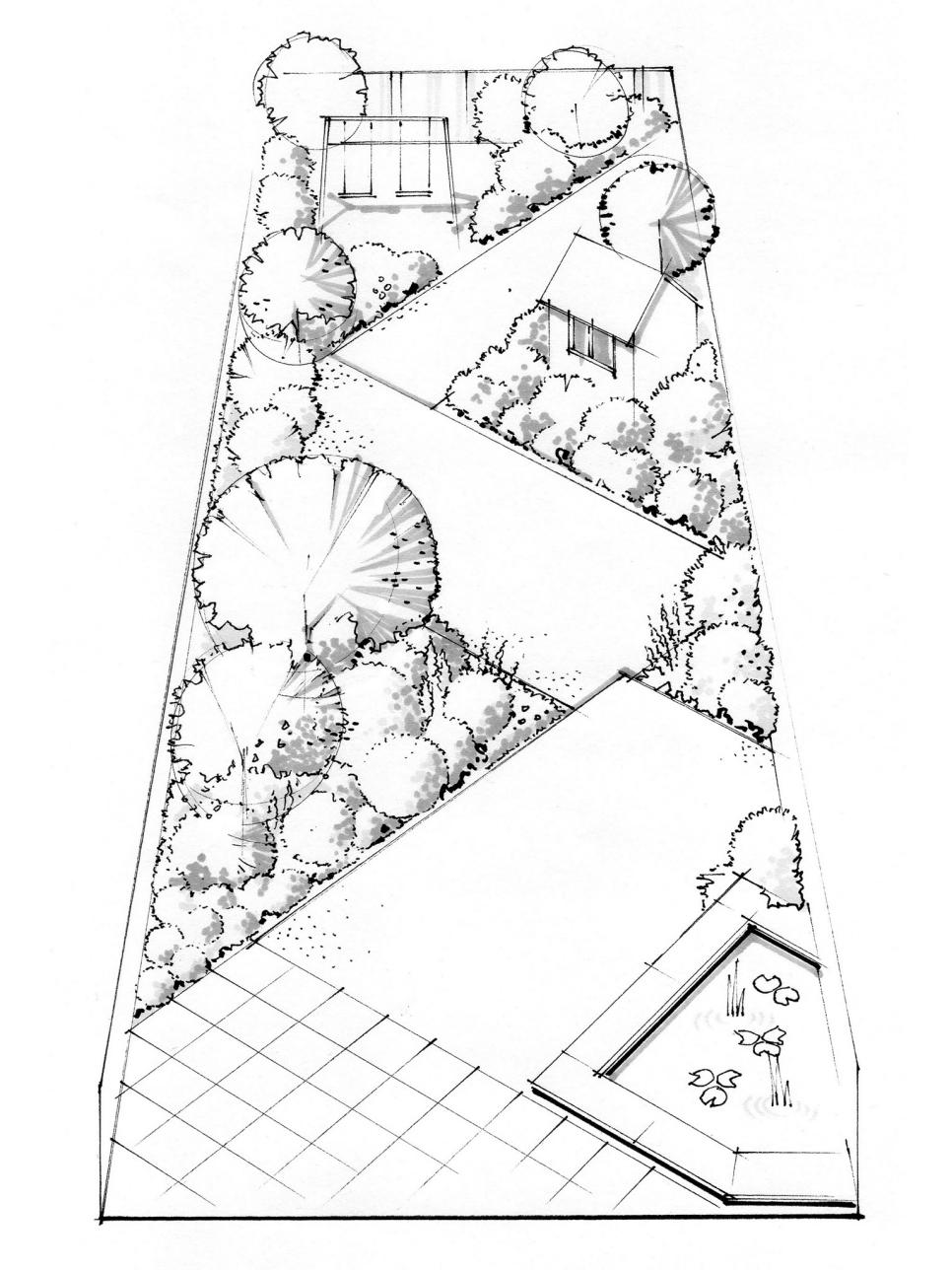 966x1288 Garden Ideas Landscaping Ideas For Rectangular Backyard Flat