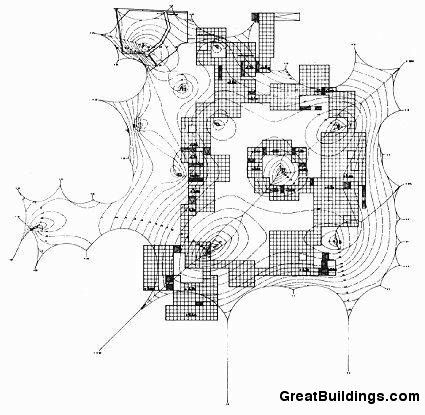 425x415 Plan. German Pavilion
