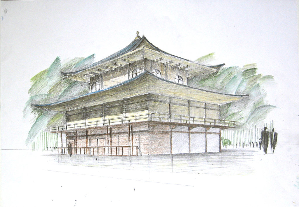 1024x707 Golden Pavilion By Zershyrum