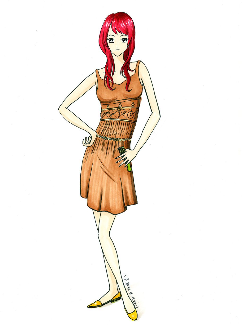 1024x1373 This Is An In Class Drawing Demo To Create A Real Type Teenage