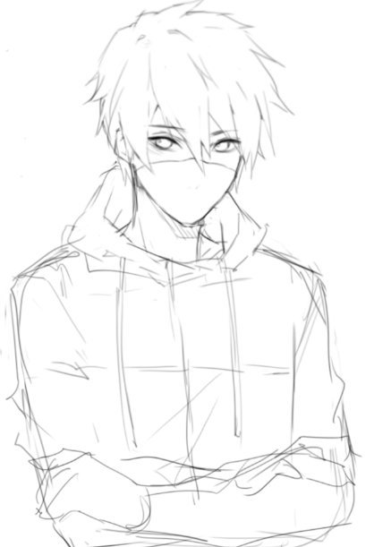 418x611 Juli On Twitter Rough Commission Wip Drawing A Guy Character Is