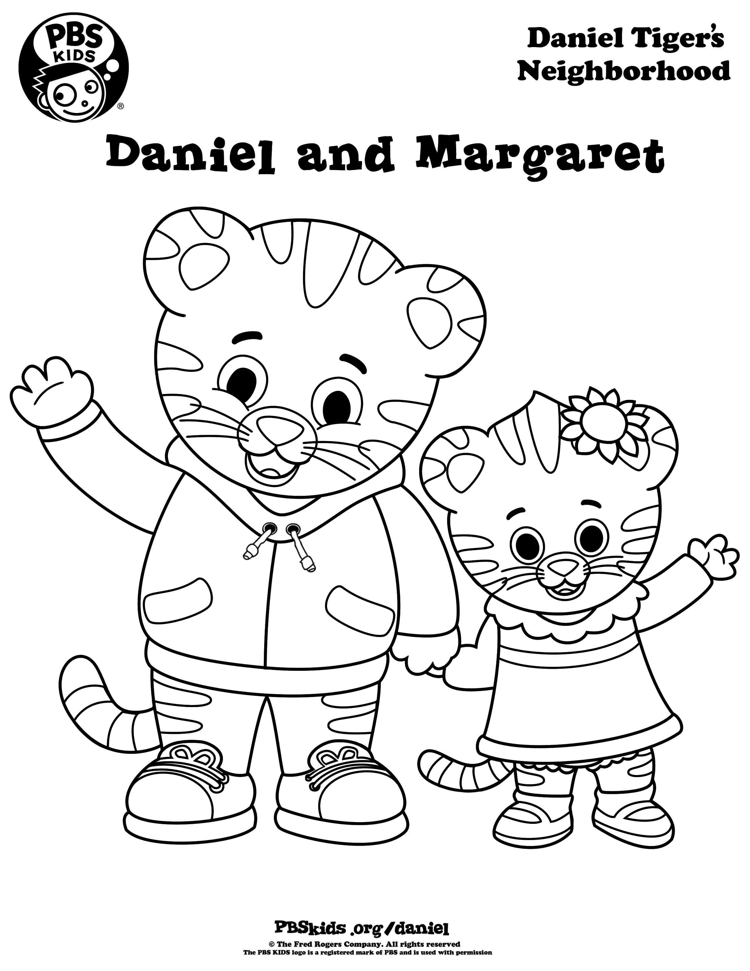 2550x3300 Coloring Daniel Tiger's Neighborhood Pbs Kids Randomness
