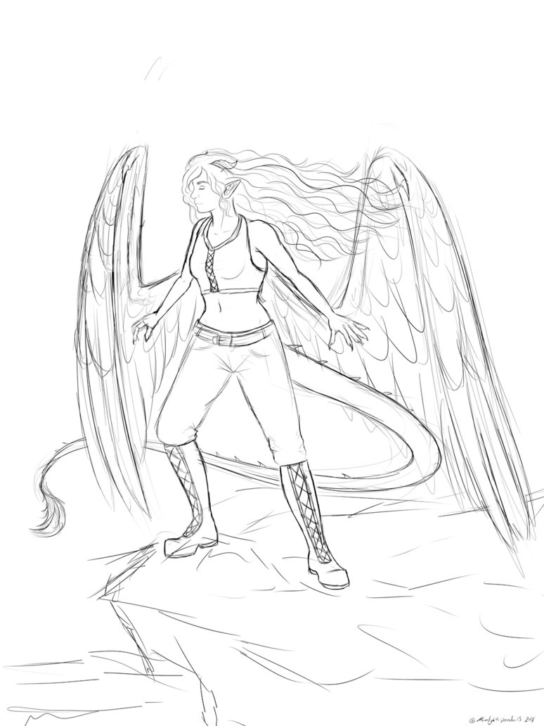 774x1032 Windy Peak Sketch By Moonlight Pendent13