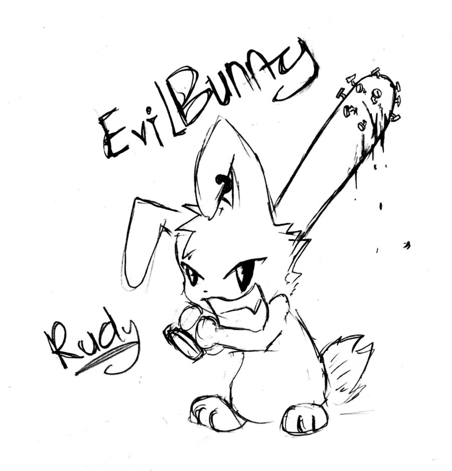 900x937 Evil Bunny By Bloodsinners Peak