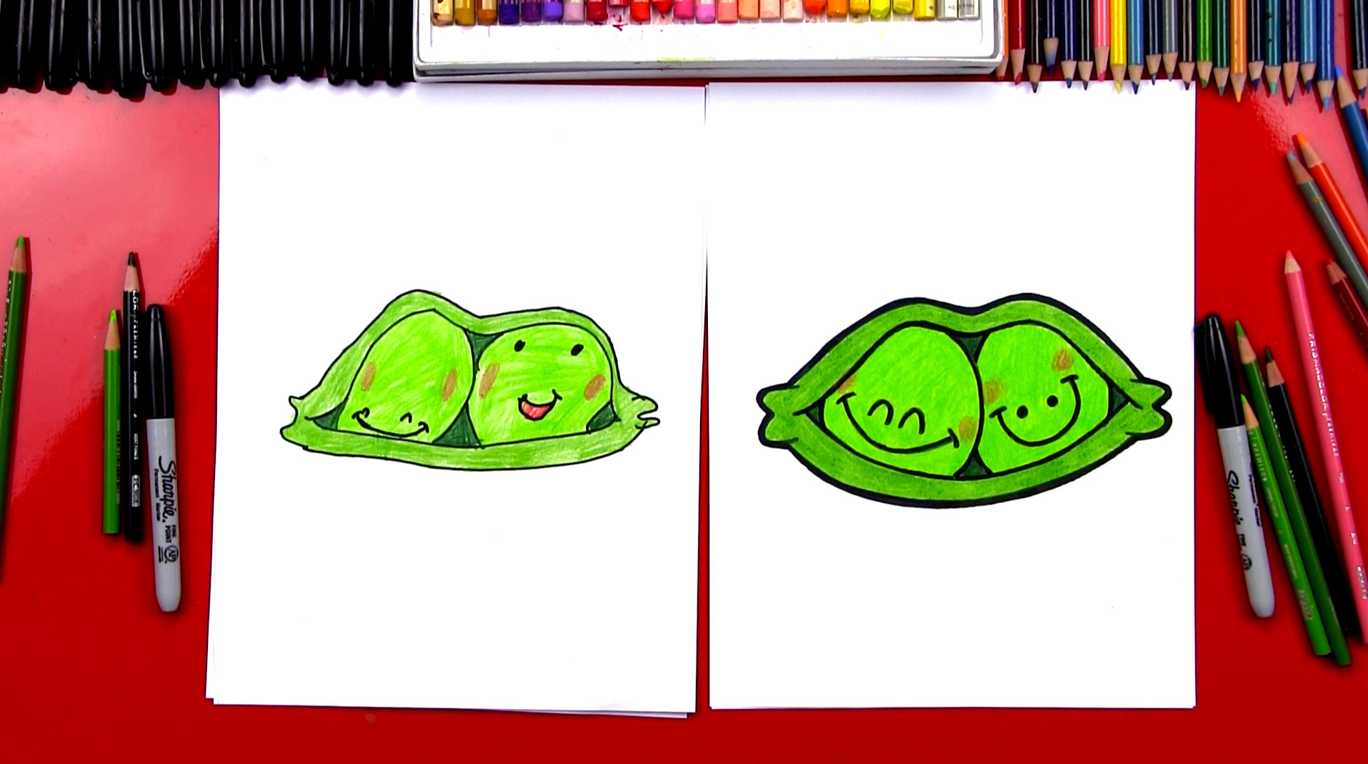 1915x1069 How To Draw Funny Peas In A Pod