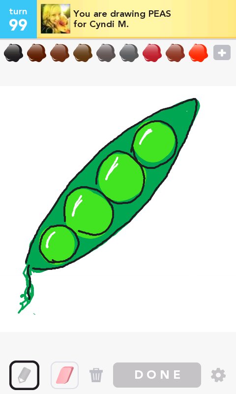 480x800 Peas Drawings