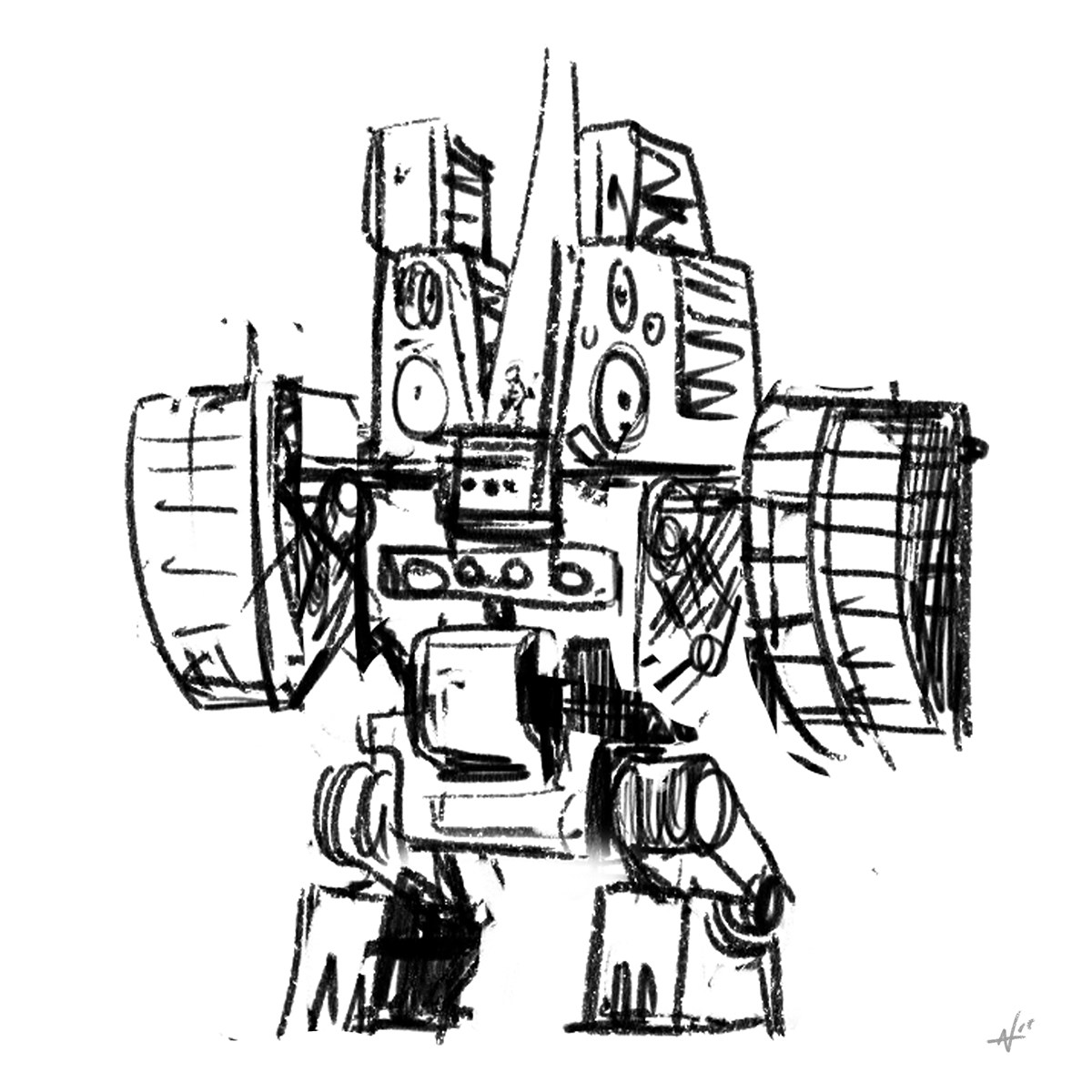 1200x1200 Pedal Head Punching Pandas