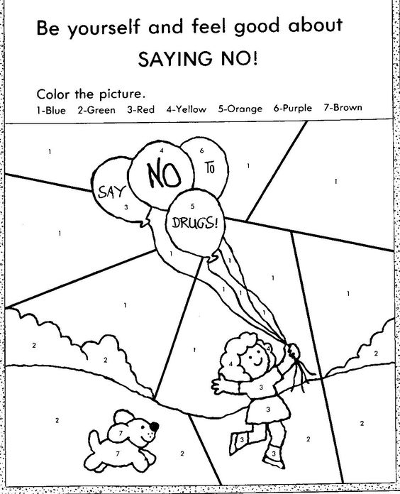 564x696 Peer Pressure Coloring Pages Red Ribbon Week Putnam County