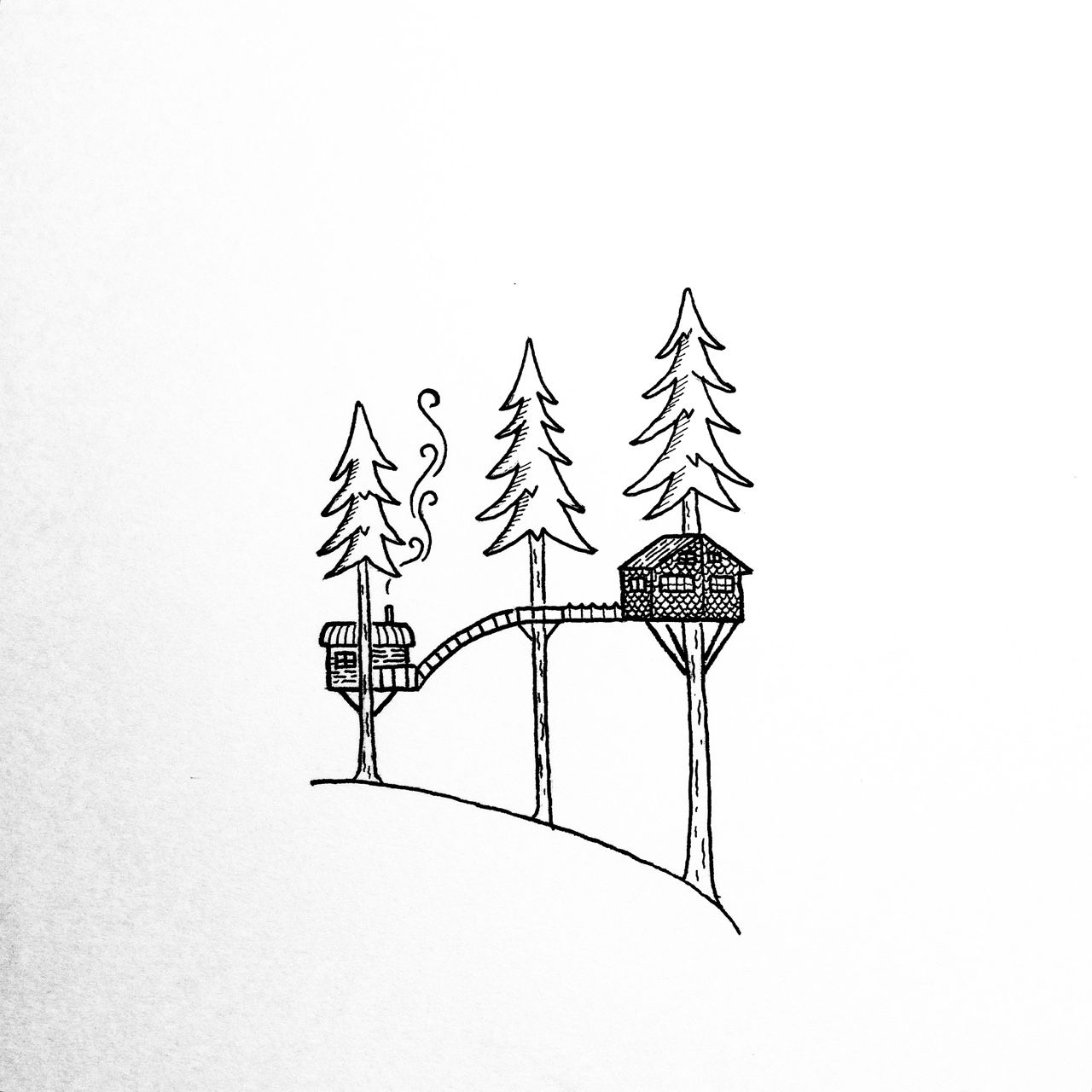 1280x1280 Doodle Of The Cinder Cone. Drawing Tutorials