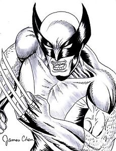 230x300 Wolverine Of X Men Original Comic Art Detailed Black Ink Amp Pencil