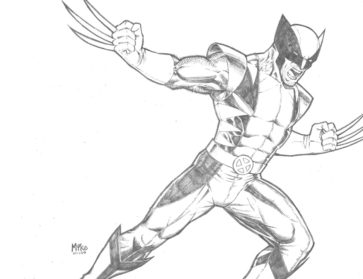 363x279 Wolverine Drawing, Pencil, Sketch, Colorful, Realistic Art Images