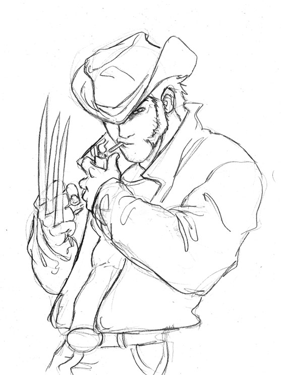 557x743 Wolverine Sketch By Hugohugo