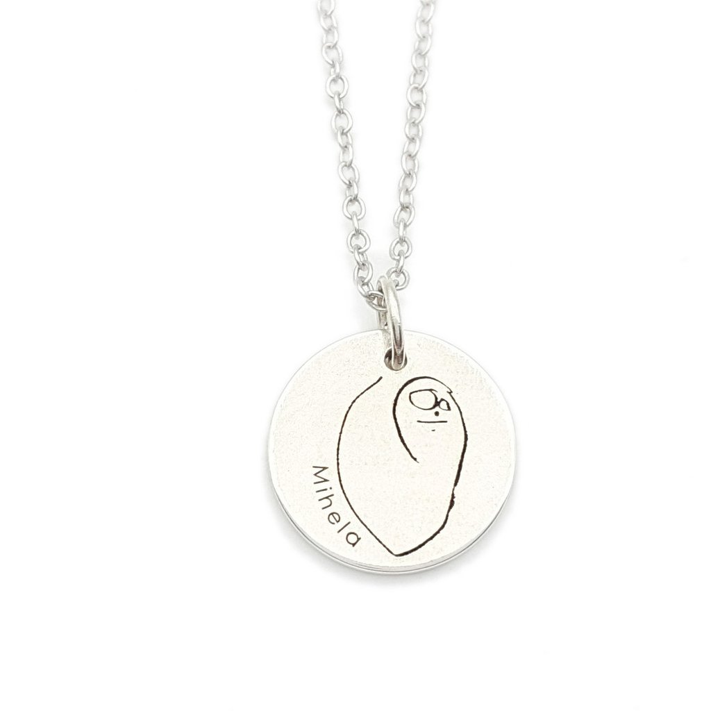 1024x1024 Drawing Personalized Disc Necklace