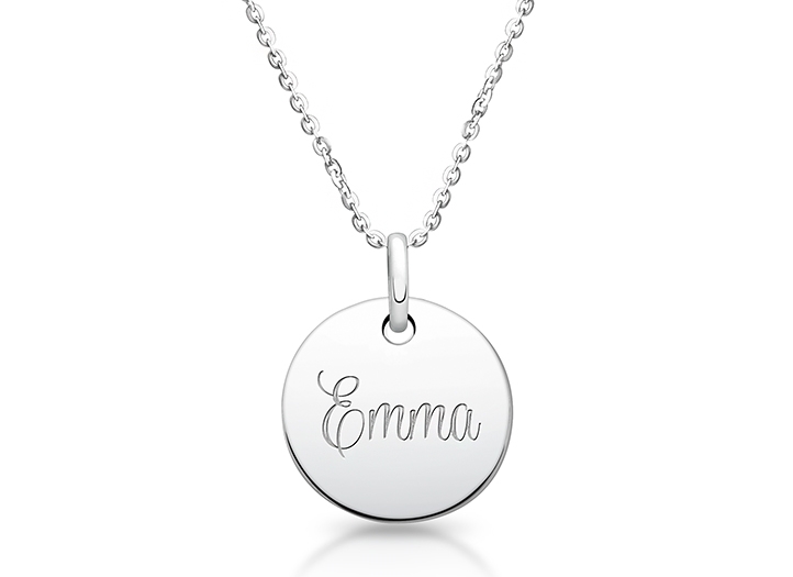 722x525 Round Pendant For Teens (Includes Chain Amp Free 1 Side Engraving