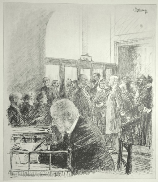 511x585 Josef Engelhart Pension Day In The Court Paymaster's Office