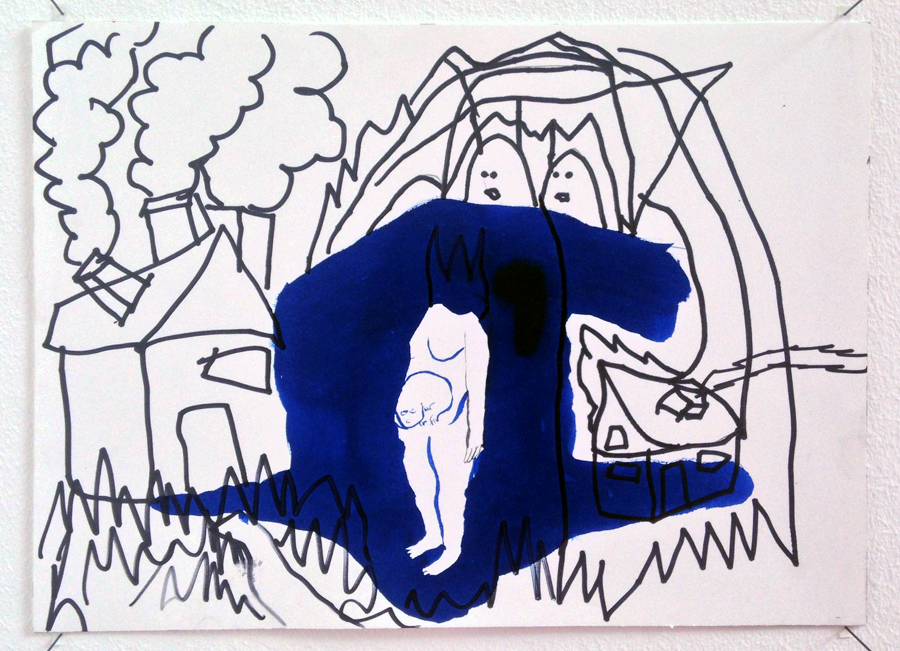 900x651 Pregnant Women Burning Down The House On The One Thousand Drawing