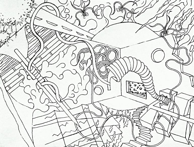 770x583 Saatchi Art Perception Drawing By Effen Artist