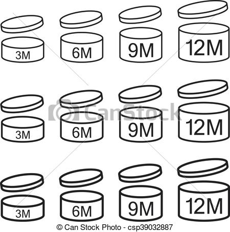 450x453 Period After Opening Vector Icon Symbol. Vector Logo