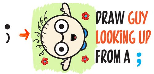 500x240 How To Draw A Cartoon Person Waving Up Towards Someone Looking