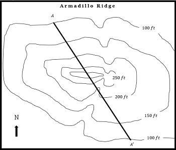350x299 How To Construct A Cross Section From A Map