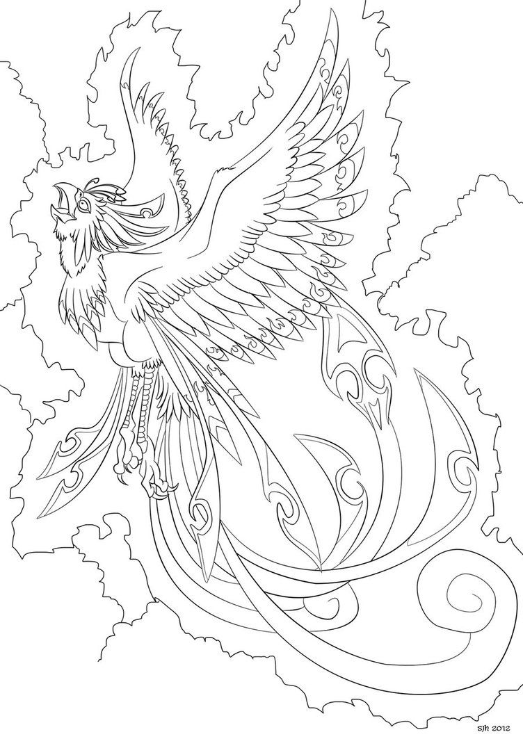 752x1063 Dark Phoenix Coloring Pages Phoenix Coloring In Page 8 By