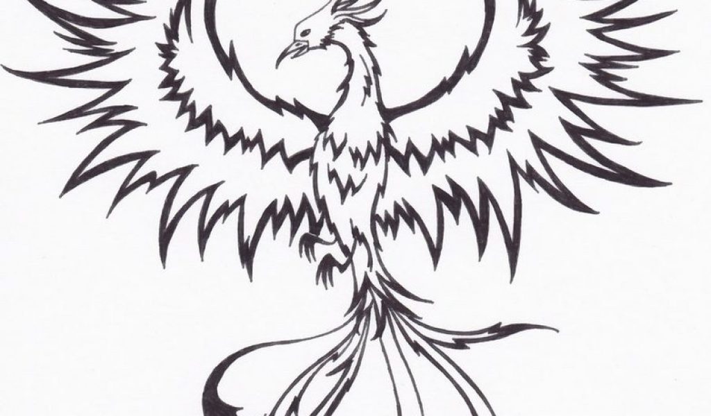 1024x600 Phoenix Drawings In Pencil Phoenix Clipart Draw