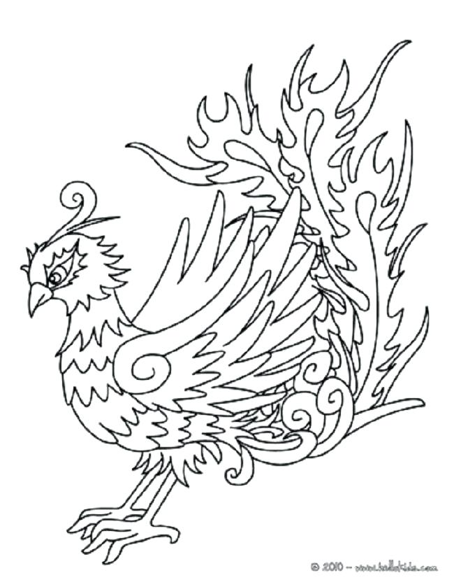 650x839 Phoenix Coloring Pages Phoenix Coloring Page There Are Many Free