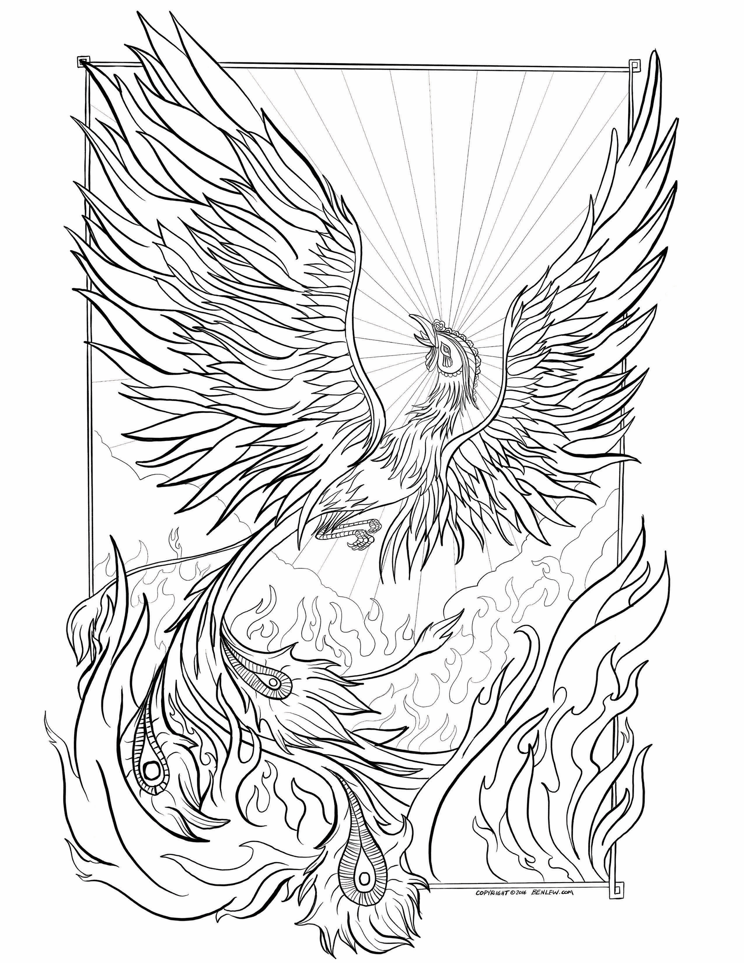 2550x3300 Phoenix Coloring Pages To And Print For Kids Color Baby Animal